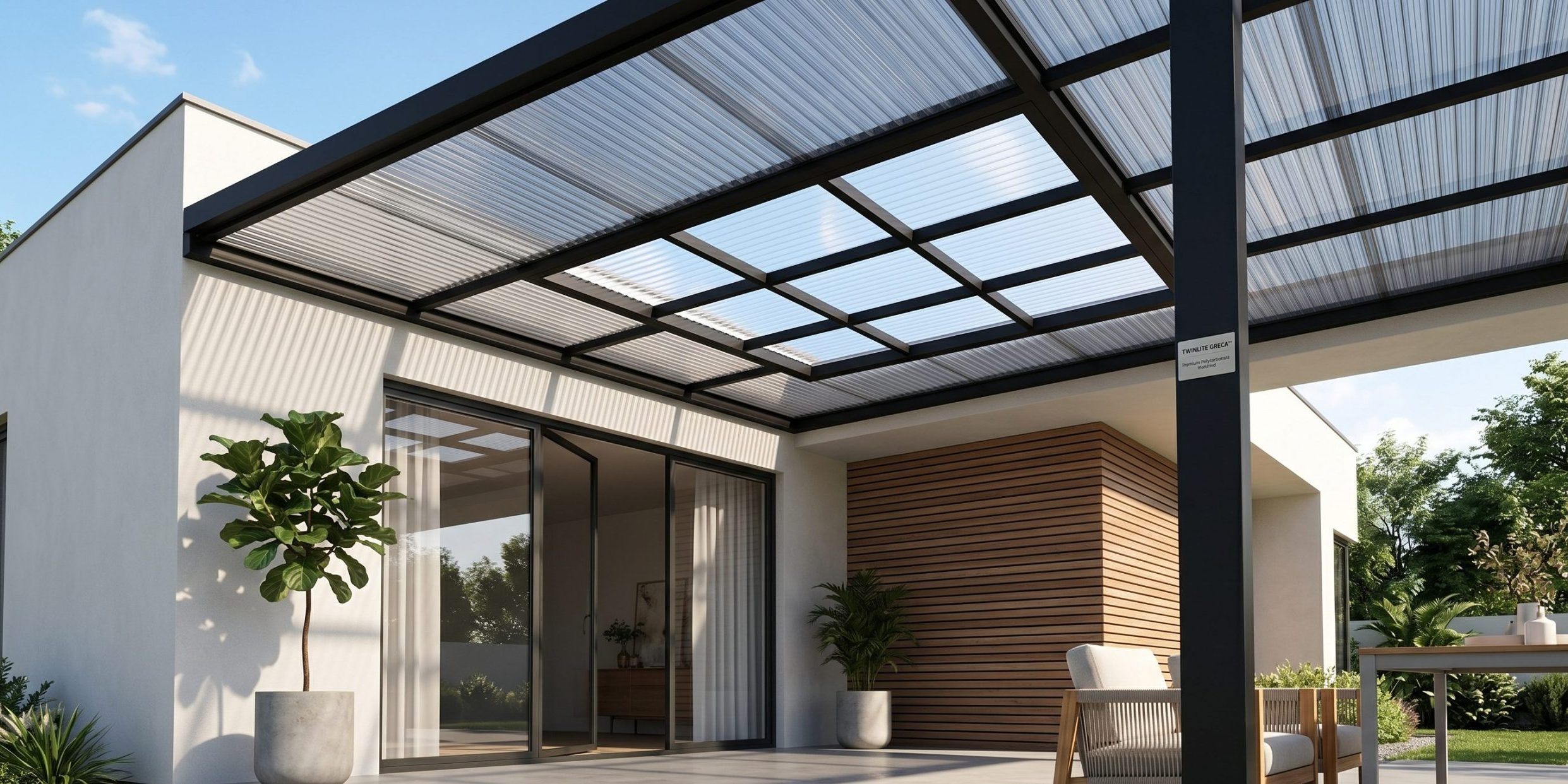 Twinlite Greca Premium Twinwall Corrugated Polycarbonate Roofing - Image 3