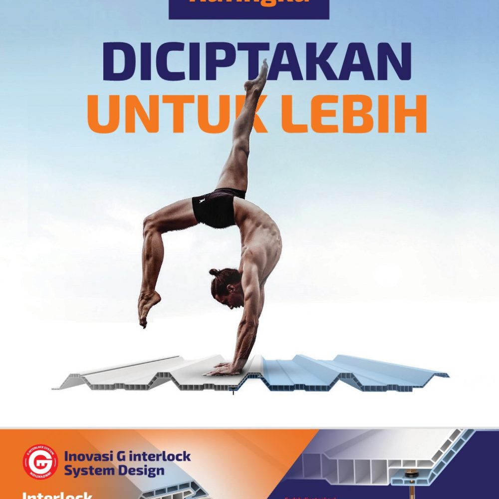 Rufingku Atap uPVC Dinding Ganda